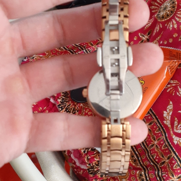 Rose Goldtone Women\'s Movado Watch 1881 W/Diamond Markers